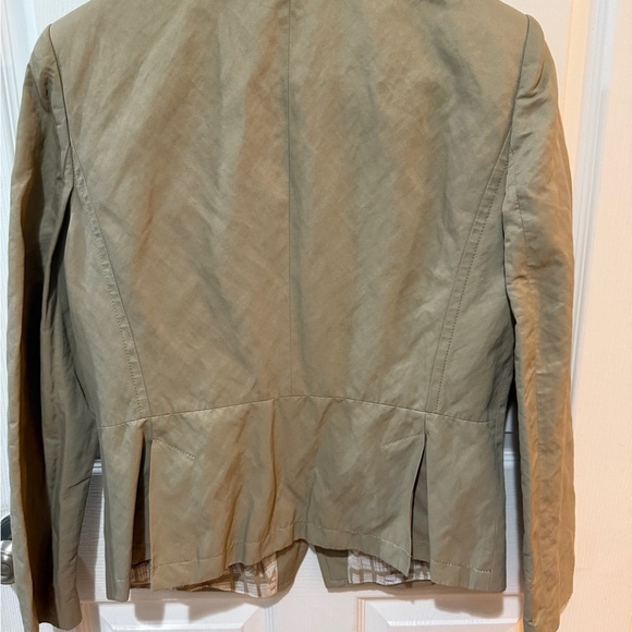 Banana Republic Tan Blazer Suit Jacket Map of NYC inside🤎 P2P 20 - Picture 8 of 10